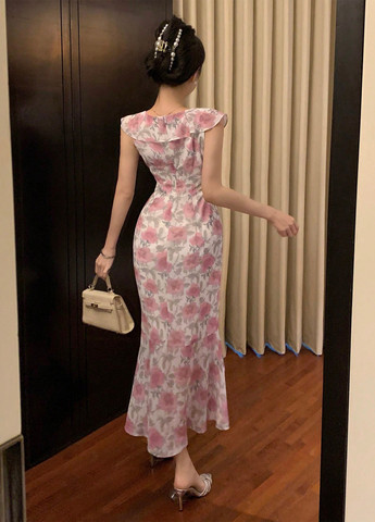 Комбінована кежуал сукня годе SHEIN троянди