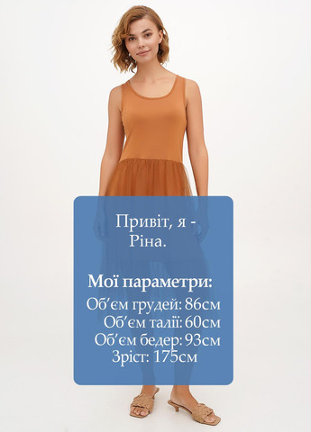 Коричнева кежуал сукня а-силует Joie Clair однотонна