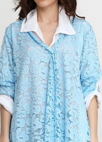 Голубая демисезонная блуза MADEIN