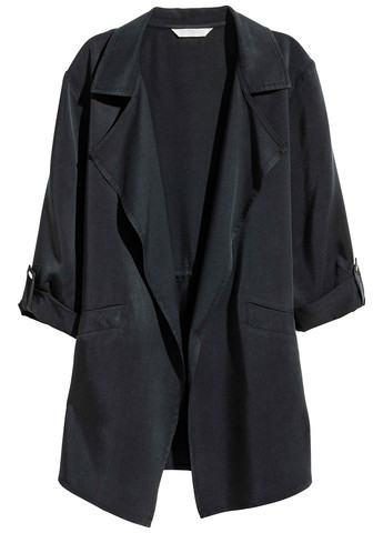 Черная демисезонная куртка H&M