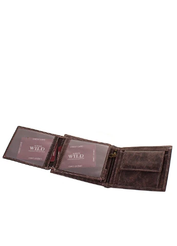 Мужское кожаное портмоне 12,5х10х2,2 см Always Wild (213368164)