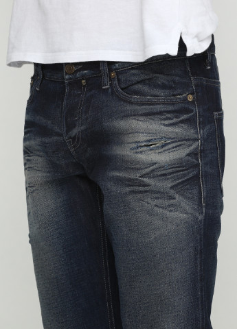 Темно-синие демисезонные со средней талией джинсы Richmond Denim