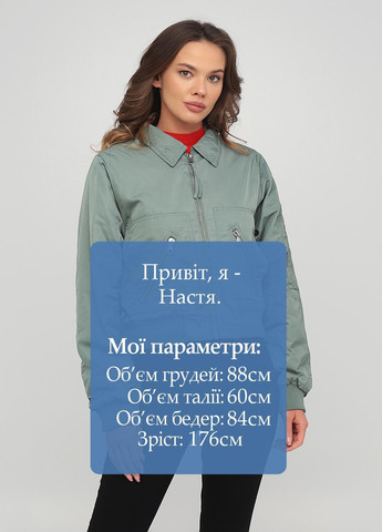 Серо-голубая демисезонная куртка Monki