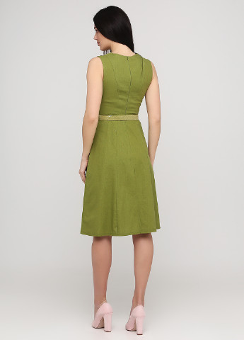Светло-зеленое кэжуал платье клеш Ruta-S однотонное