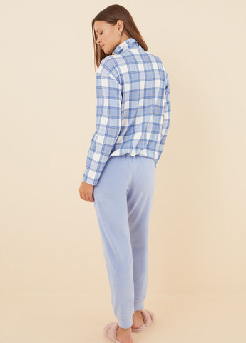 Голубая всесезон пижама (рубашка, брюки) рубашка + брюки Women'secret