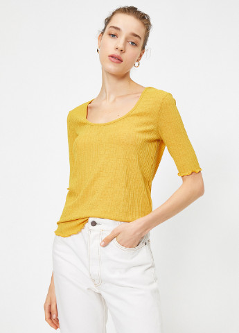 Жовта літня футболка KOTON