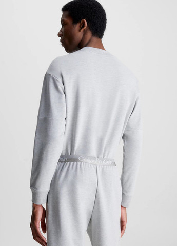 Серый свитшот Calvin Klein меланж без декора (328209639)