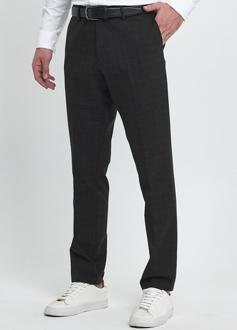 Темно-коричневые кэжуал демисезонные классические брюки Trend Collection
