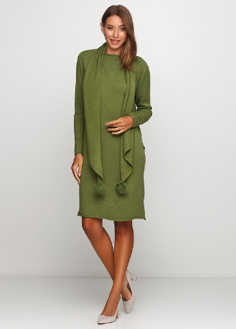 Зелена кежуал сукня New Colection однотонна