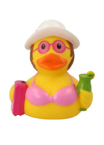Іграшка для купання Качка Пляжниця, 8,5x8,5x7,5 см Funny Ducks (250618827)