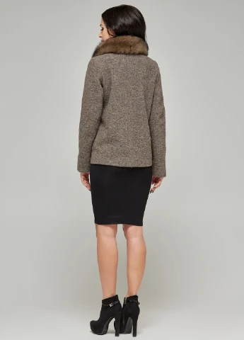 Сіро-коричневе Кежуал напівпальто MN меланж