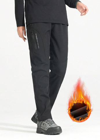 Черные спортивные демисезонные зауженные брюки SHEIN