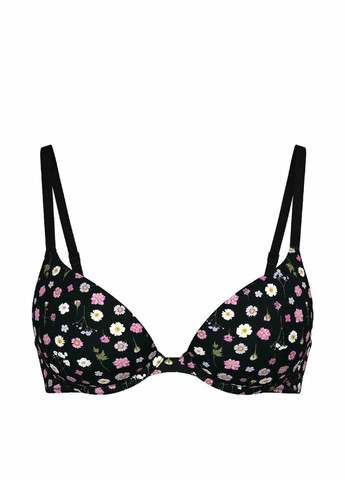 Чорний корбей бюстгальтер Victoria's Secret з кісточками поліамід