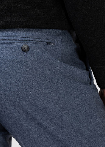 Серо-синие кэжуал демисезонные чиносы брюки Lacoste