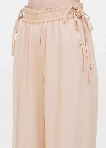 Персиковые кэжуал летние прямые брюки H&M