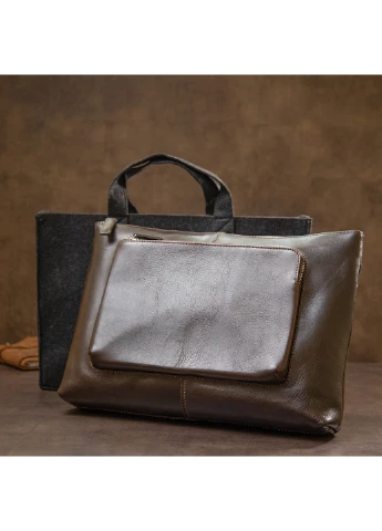 Чоловіча шкіряна сумка для ноутбука 36х25х1,5 см Grande Pelle (252134185)