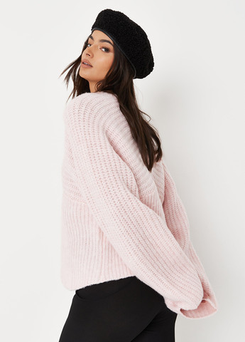 Пудровый зимний свитер пуловер Missguided