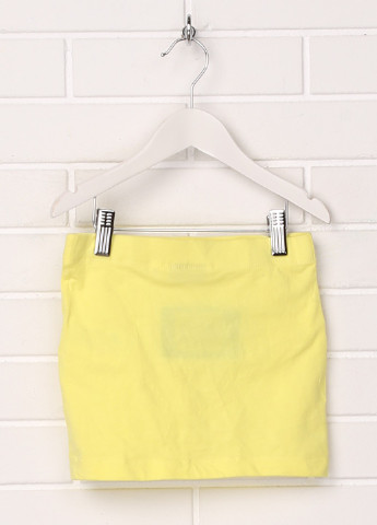 Желтая кэжуал однотонная юбка Pepperts