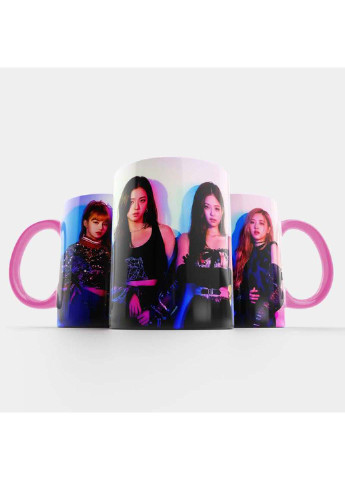 Чашка Fan Girl неон блекпинк - black pink 330 мл (254914286)