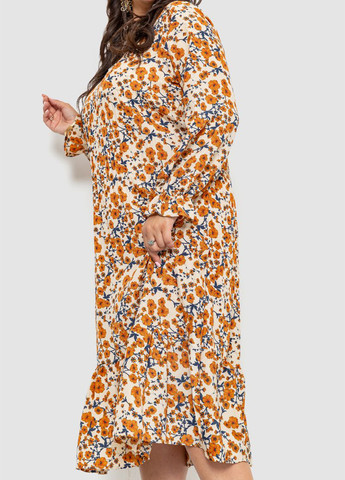 Горчичное кэжуал платье оверсайз Ager с цветочным принтом