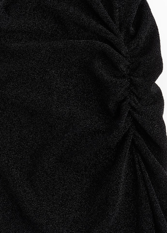 Чорна вечірня, кежуал сукня на одне плече H&M однотонна