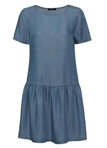 Синее кэжуал платье а-силуэт Esmara однотонное