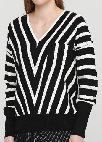 Черно-белый демисезонный пуловер пуловер N.Everyday