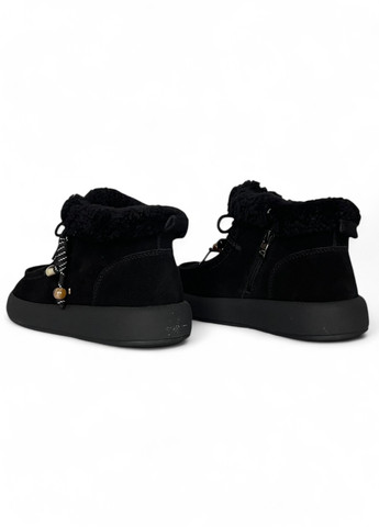 Зимние ботинки Melanda.M с бусинами, с мехом, со шнуровкой из натуральной замши