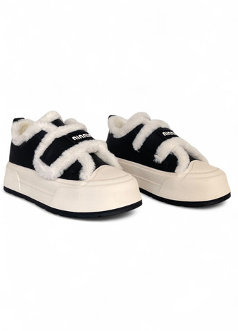 Зимние ботинки Melanda.M с логотипом, с мехом, с белой подошвой