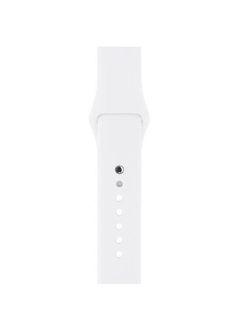 Ремінець Sport Band для Apple Watch 42 / 44mm силіконовий білий спортивний Series 5 4 3 2 1 white ARM (222374749)