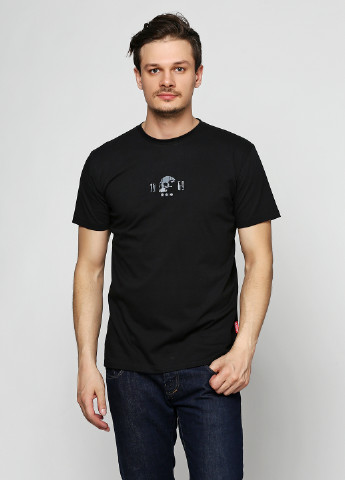 Черная летняя футболка с коротким рукавом Dobermans Aggressive