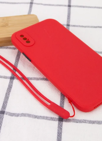 Чехол TPU Square Full Camera для Apple iPhone XS Max (6.5') Красный (is_00000042150_2) Epik (229728172)