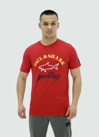 Червона футболка чоловіча Paul & Shark