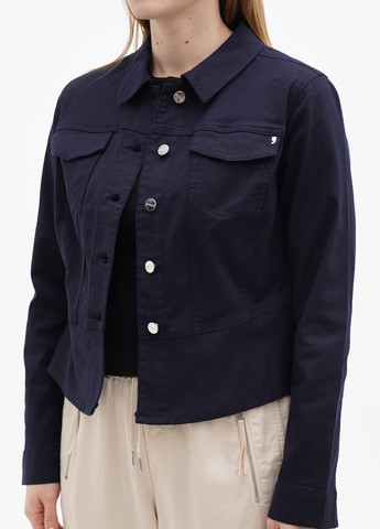 Темно-синяя демисезонная жакет куртка-пиджак Comma