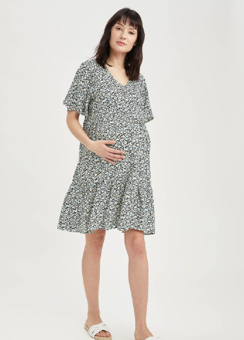 Комбінована кежуал плаття для вагітних кльош DeFacto