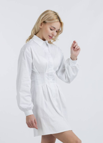 Білий кежуал сукня-сорочка romashka Ромашка однотонна