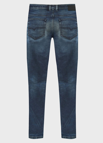 Синие демисезонные зауженные джинсы Diesel