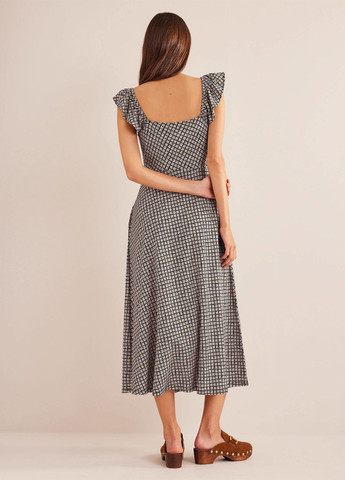 Комбинированное кэжуал платье а-силуэт Boden с цветочным принтом