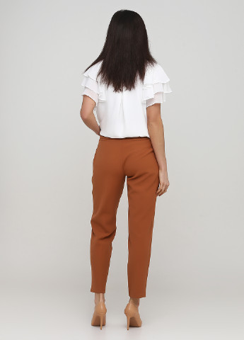 Светло-коричневые кэжуал демисезонные зауженные брюки Sassofono