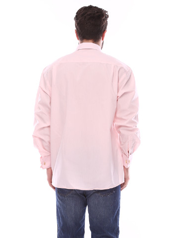 Розовая кэжуал рубашка однотонная Roventino с длинным рукавом