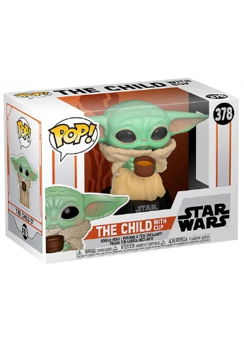 Фігурка серії Мандалорець - Малюк із чашкою Funko Pop (252229325)