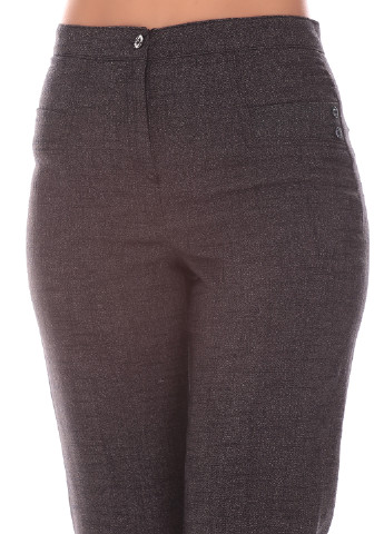 Темно-серые кэжуал демисезонные прямые брюки Ut