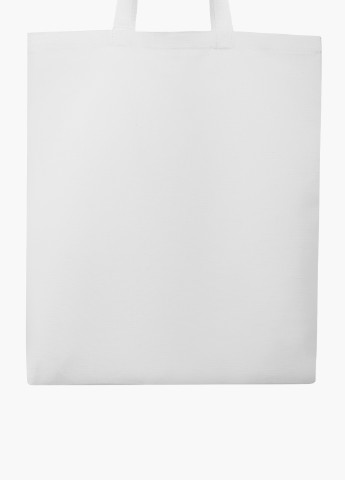 Эко сумка шоппер белая Без принта (No print) (9227-1094-WT2) Еко сумка шоппер біла 41*35 см MobiPrint шоппер персонажи белая кэжуал