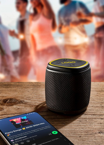 Портативна колонка HERMON 5 W, 7,2×8,2×7,2 см Schwarzwolf (329057928)