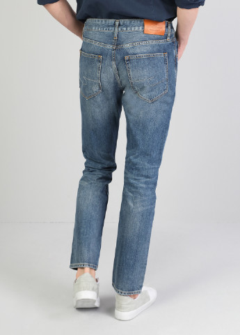 Голубые демисезонные скинни фит джинсы Colin's