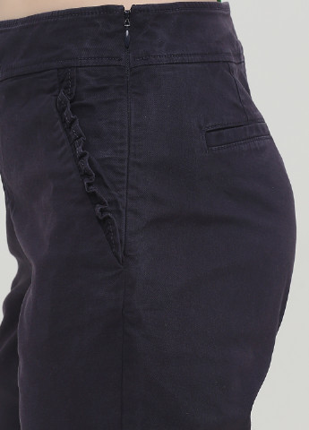 Темно-синие кэжуал демисезонные укороченные, зауженные брюки Kate Spade