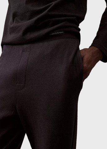 Темно-коричневые домашние демисезонные брюки Calvin Klein