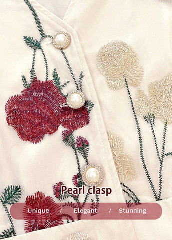 Кремовая блуза с баской SHEIN