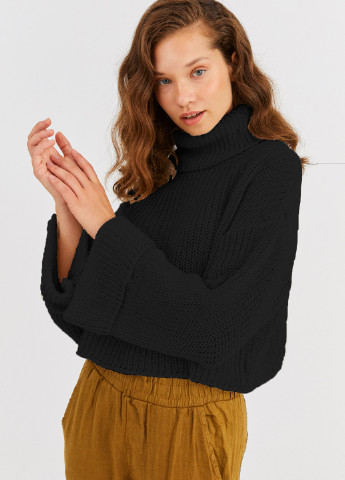 Черный демисезонный свитер ECROU
