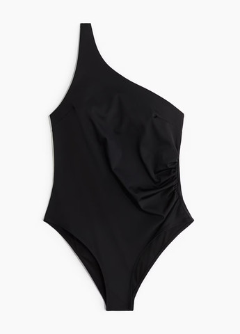 Черный летний купальник слитный H&M